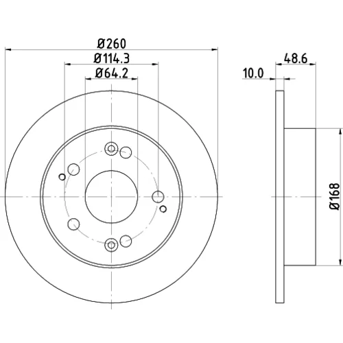 Brzdový kotúč 8DD 355 110-311 /HELLA/ - obr. 3