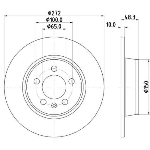 Brzdový kotúč 8DD 355 126-631 /HELLA/ - obr. 3