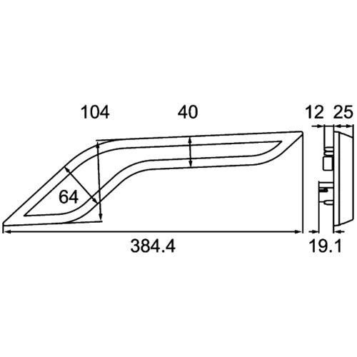 Odrazka 8RA 013 402-027 /HELLA/ - obr. 1