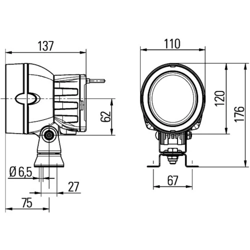 Pracovný svetlomet 1GM 996 135-251 /HELLA/ - obr. 3