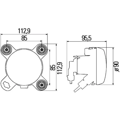 Diaľkový svetlomet 1K0 247 043-021 /HELLA/ - obr. 2