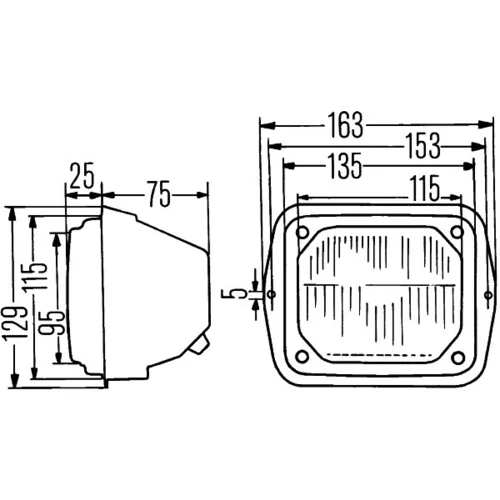 Hlavný svetlomet 1TA 003 570-001 /HELLA/ - obr. 1