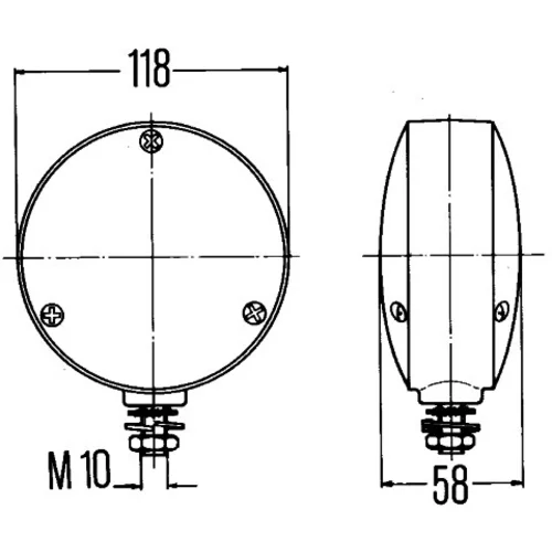 Smerové svetlo 2BA 003 022-021 /HELLA/ - obr. 2
