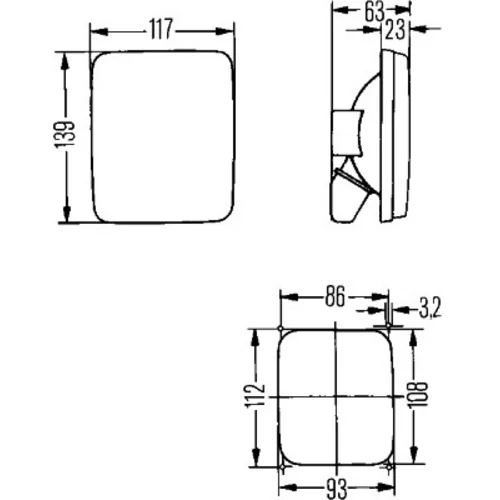 Smerové svetlo 2BA 005 200-151 /HELLA/ - obr. 1