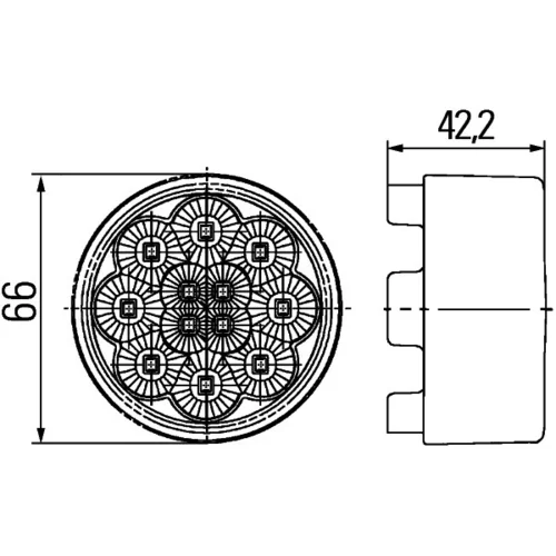 Smerové svetlo 2BA 009 001-511 /HELLA/ - obr. 2
