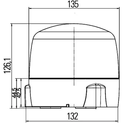Výstražný otočný maják 2RL 010 979-021 /HELLA/ - obr. 2