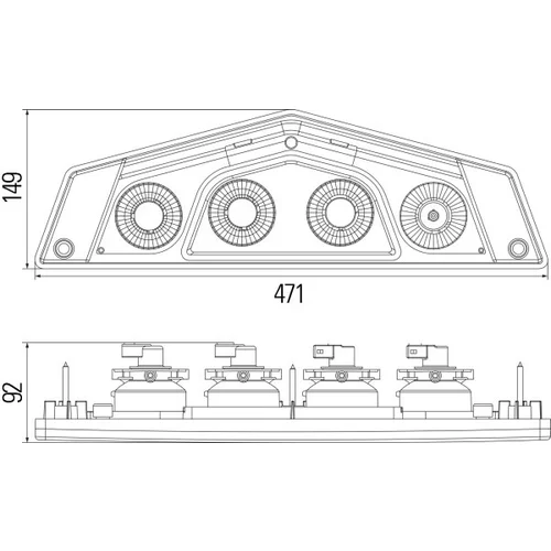 Zadné svetlo 2VP 012 570-171 /HELLA/ - obr. 2