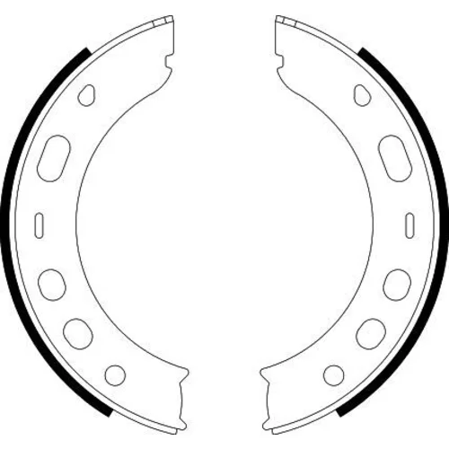 Sada brzd. čeľustí parkov. brzdy 8DA 355 050-661 /HELLA/ - obr. 1