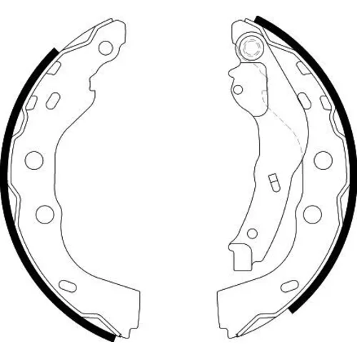 Sada brzdových čeľustí 8DB 355 000-451 /HELLA/ - obr. 1