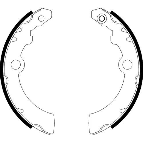 Sada brzdových čeľustí 8DB 355 000-501 /HELLA/ - obr. 1