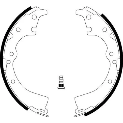 Sada brzdových čeľustí 8DB 355 002-201 /HELLA/ - obr. 1