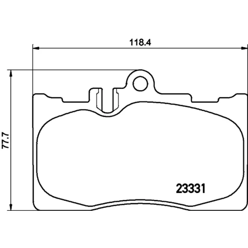 Sada brzdových platničiek kotúčovej brzdy 8DB 355 009-861 /HELLA/ - obr. 3