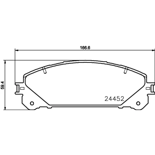 Sada brzdových platničiek kotúčovej brzdy 8DB 355 015-461 /HELLA/ - obr. 3