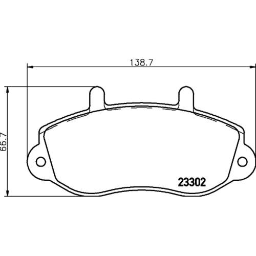 Sada brzdových platničiek kotúčovej brzdy 8DB 355 019-321 /HELLA/ - obr. 3