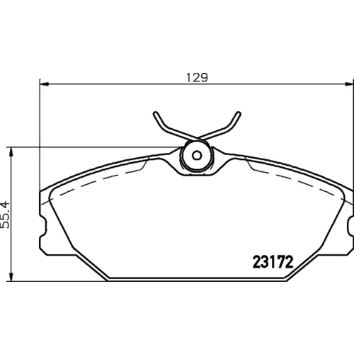 Sada brzdových platničiek kotúčovej brzdy 8DB 355 019-391 /HELLA/ - obr. 3