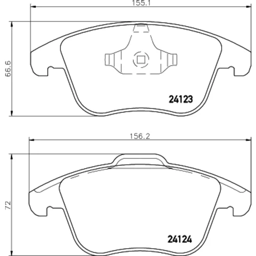 Sada brzdových platničiek kotúčovej brzdy 8DB 355 019-881 /HELLA/ - obr. 3