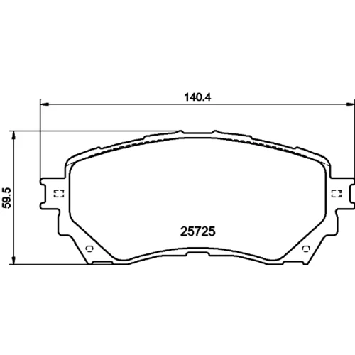 Sada brzdových platničiek kotúčovej brzdy 8DB 355 020-901 /HELLA/ - obr. 3