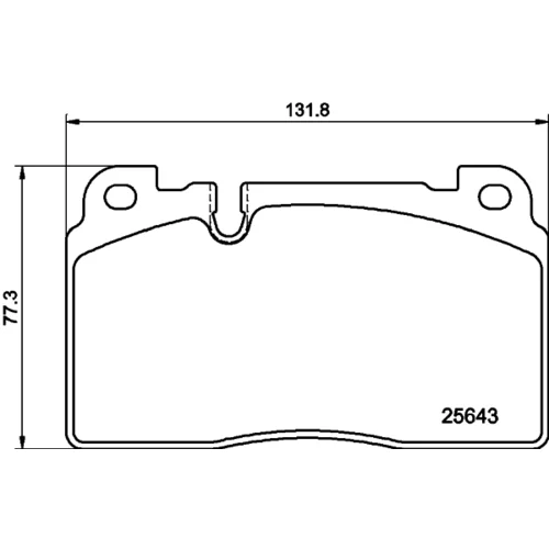 Sada brzdových platničiek kotúčovej brzdy 8DB 355 021-331 /HELLA/ - obr. 3