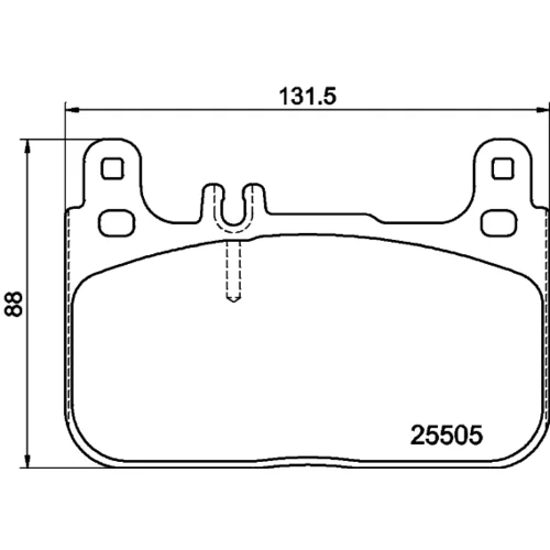Sada brzdových platničiek kotúčovej brzdy 8DB 355 021-941 /HELLA/ - obr. 3