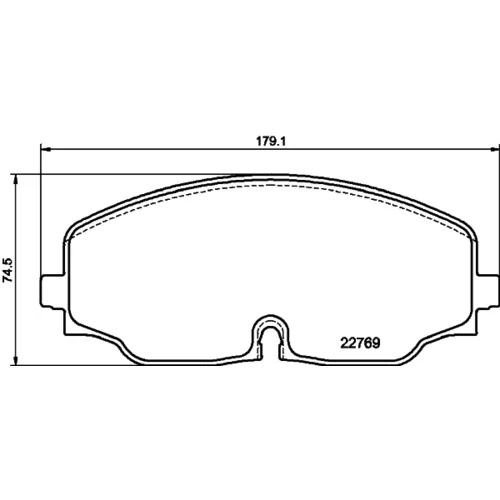 Sada brzdových platničiek kotúčovej brzdy 8DB 355 039-941 /HELLA/ - obr. 3