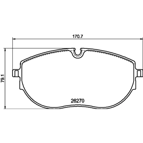 Sada brzdových platničiek kotúčovej brzdy 8DB 355 040-891 /HELLA/