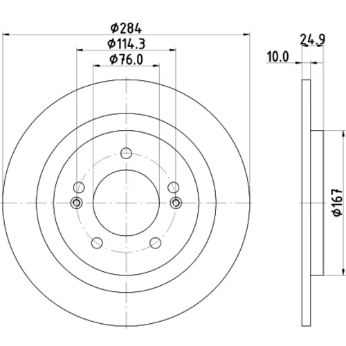 Brzdový kotúč 8DD 355 118-231 /HELLA/ - obr. 3