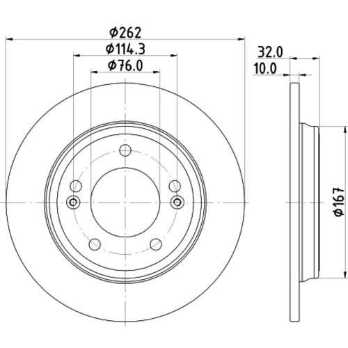 Brzdový kotúč 8DD 355 132-611 /HELLA/ - obr. 3