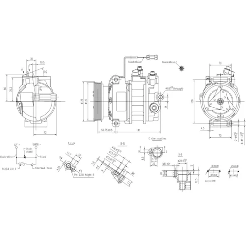 Kompresor klimatizácie 8FK 366 200-181 /HELLA/ - obr. 5