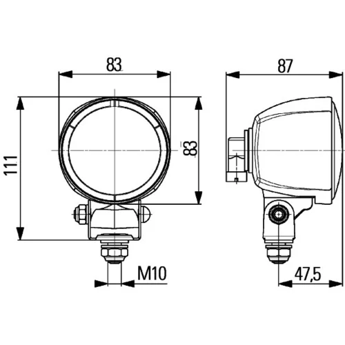 Pracovný svetlomet 1G0 996 176-051 /HELLA/ - obr. 3
