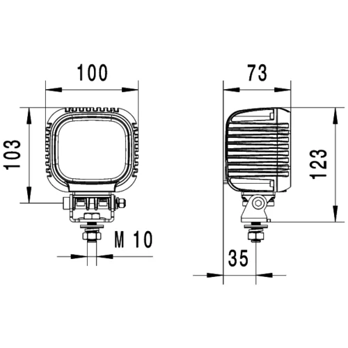 Pracovný svetlomet 1GA 357 109-002 /HELLA/ - obr. 3