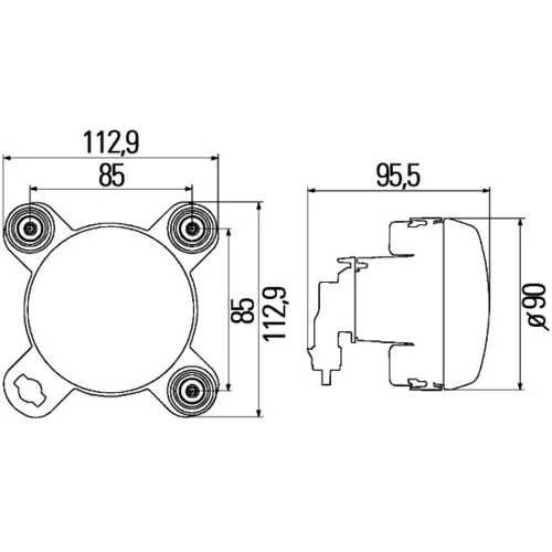 Hlavný svetlomet 1K0 247 043-037 /HELLA/ - obr. 1