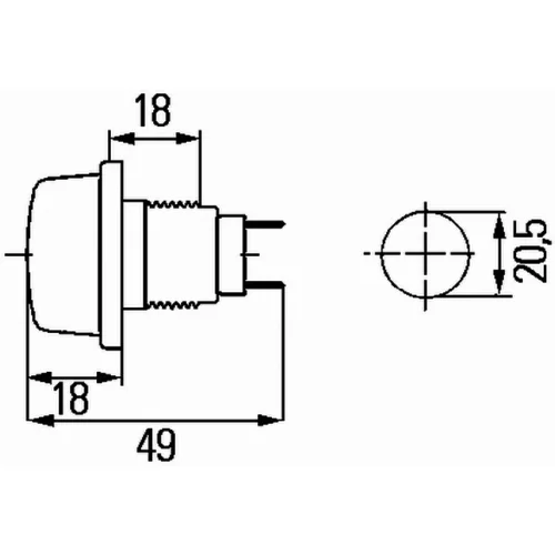 Polohové svetlo 2PF 003 563-177 /HELLA/ - obr. 2