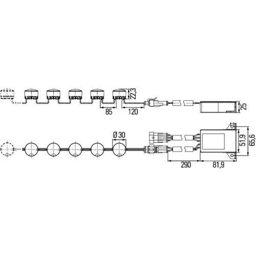 Sada denného osvetlenia 2PT 010 458-831 /HELLA/ - obr. 1