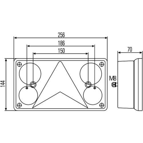 Zadné svetlo 2VP 340 400-141 /HELLA/ - obr. 2