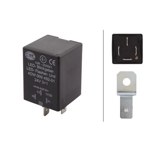 Prerušovač smerových svetiel HELLA 4DW 009 492-011
