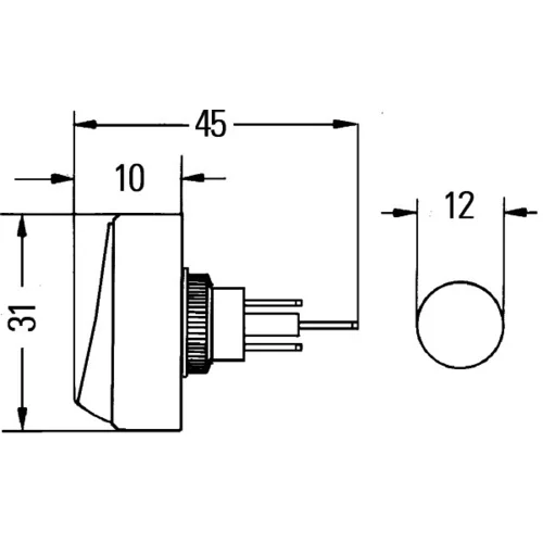 Spínač 6EH 007 946-001 /HELLA/ - obr. 1