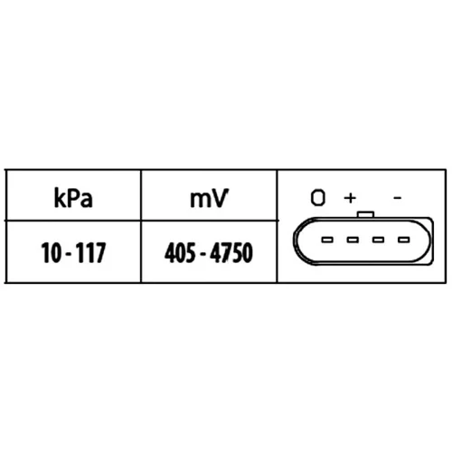 Snímač plniaceho tlaku 6PP 009 400-541 /HELLA/ - obr. 1