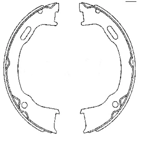 Sada brzd. čeľustí parkov. brzdy 8DA 355 051-241 /HELLA/ - obr. 1