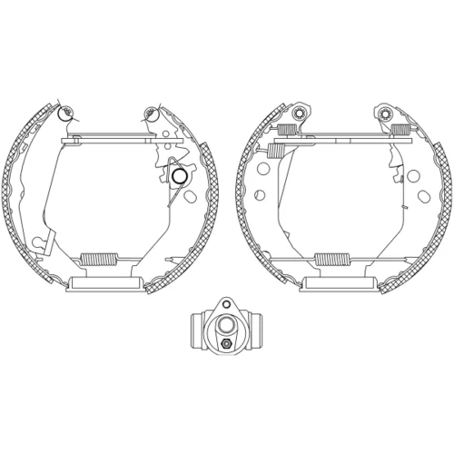Sada brzdových čeľustí 8DB 355 004-561 /HELLA/ - obr. 1