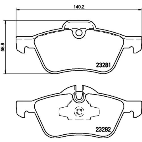 Sada brzdových platničiek kotúčovej brzdy 8DB 355 009-171 /HELLA/ - obr. 3