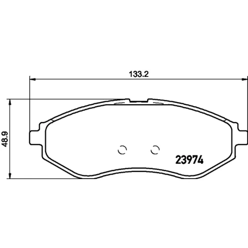 Sada brzdových platničiek kotúčovej brzdy 8DB 355 011-251 /HELLA/ - obr. 3