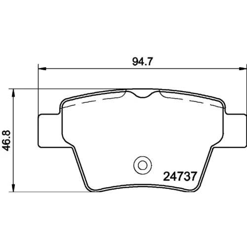 Sada brzdových platničiek kotúčovej brzdy 8DB 355 013-851 /HELLA/ - obr. 3