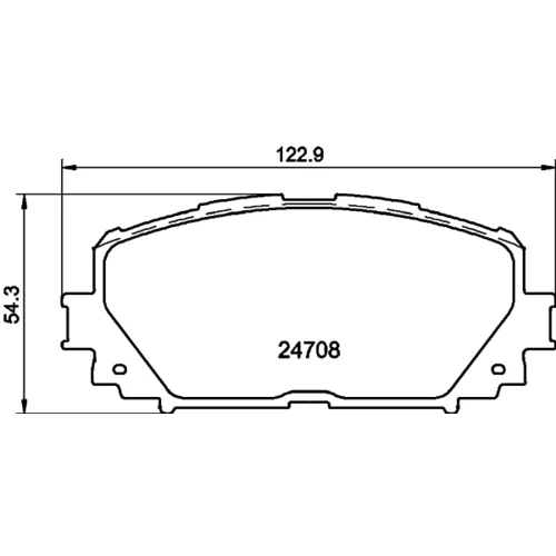 Sada brzdových platničiek kotúčovej brzdy 8DB 355 013-901 /HELLA/ - obr. 3
