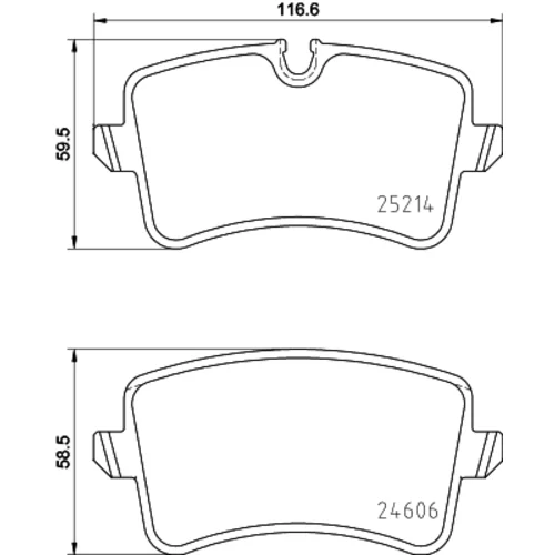 Sada brzdových platničiek kotúčovej brzdy 8DB 355 016-011 /HELLA/ - obr. 3
