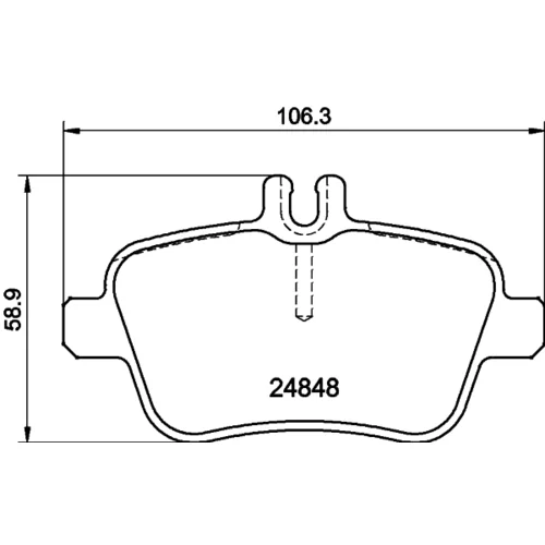 Sada brzdových platničiek kotúčovej brzdy 8DB 355 021-791 /HELLA/ - obr. 3