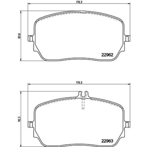 Sada brzdových platničiek kotúčovej brzdy 8DB 355 039-211 /HELLA/ - obr. 3
