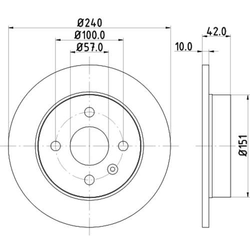 Brzdový kotúč 8DD 355 106-091 /HELLA/ - obr. 3