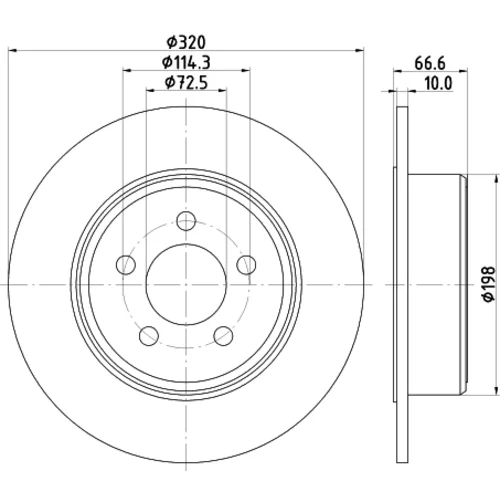 Brzdový kotúč 8DD 355 117-411 /HELLA/ - obr. 3