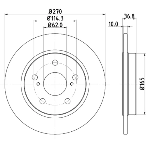 Brzdový kotúč 8DD 355 118-971 /HELLA/ - obr. 3
