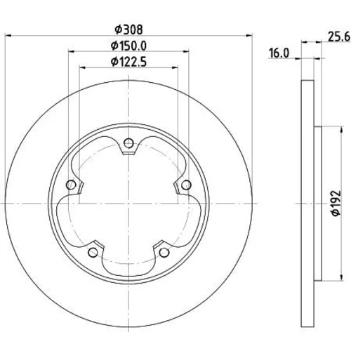 Brzdový kotúč 8DD 355 122-781 /HELLA/ - obr. 3